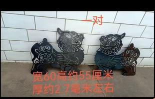 铁皮麒麟铁艺栏杆配件铁艺大件铁艺门头花配件铁艺楼梯配麒麟铁艺