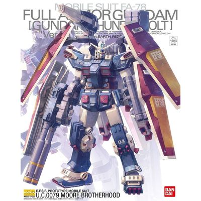 现货万代MG 1/100 FA-78全装备高达雷霆宙域高达拼装模型