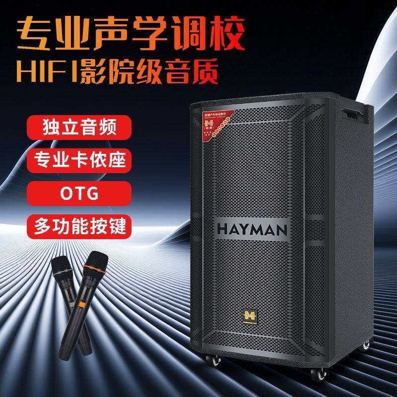2026哈蔓AK30户外KTV广场舞大功率演出超重低音直播蓝牙拉杆音箱