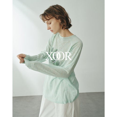 XOOR竹节纱卡通T恤女款显瘦2026