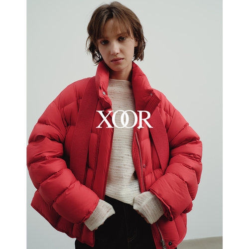 XOOR氛围感短款羽绒服2025冬女