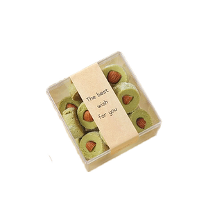 雪花酥包装盒曲奇饼干盒子透明烘焙装奶枣糖果手作糕点礼盒密封罐