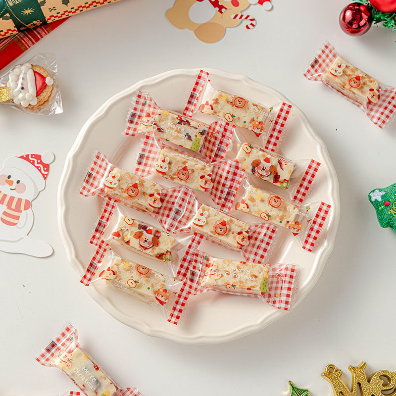 圣诞雪花酥包装袋2025新款机封袋