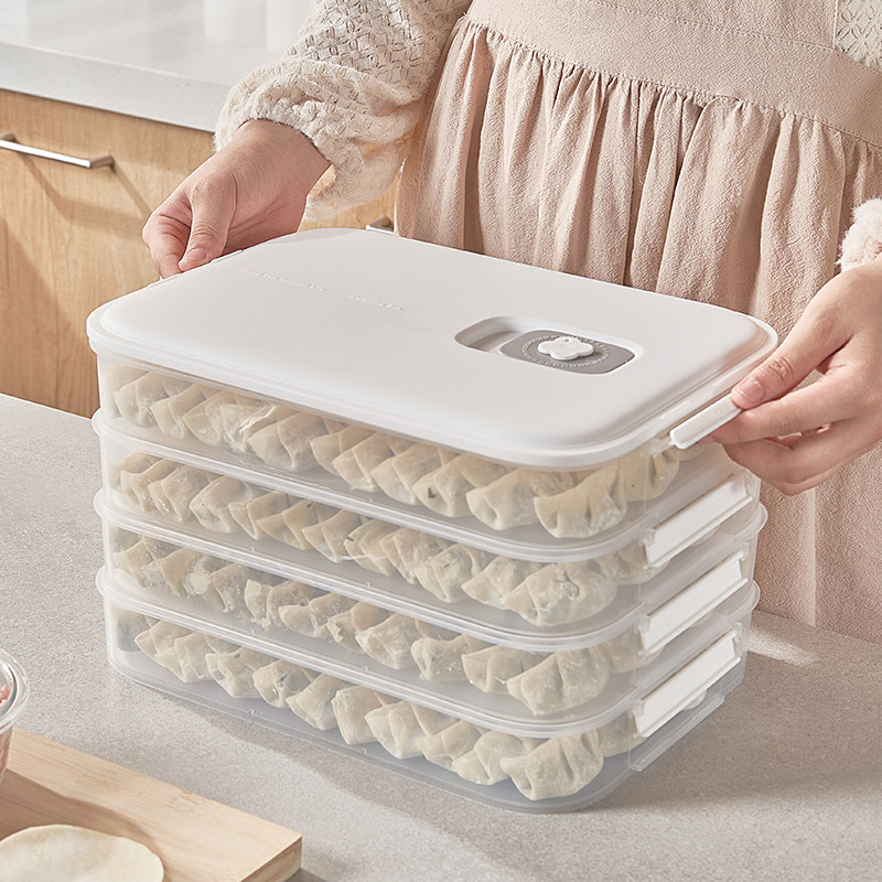 饺子馄饨盒保鲜盒家用食品级厨房冰箱收纳盒速冻冷藏冷冻专用神器