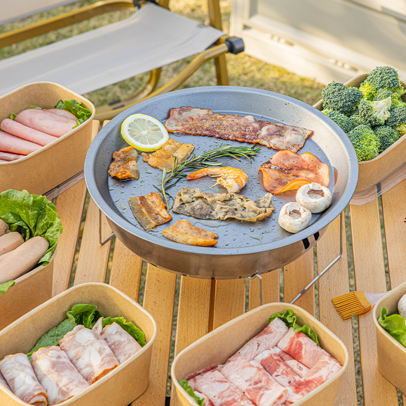 美涤一次性烤肉盘烧烤炉户外便携