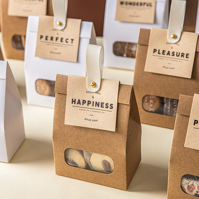 糖果包装盒新款伴手礼品礼物空盒饼干零食牛皮纸袋雪花酥烘焙包装