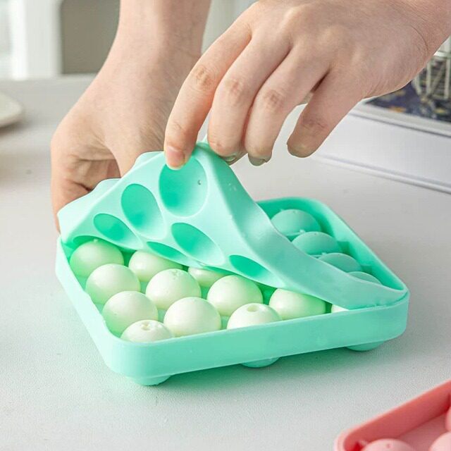 易脱模冰块模具家用食品级软硅胶图片