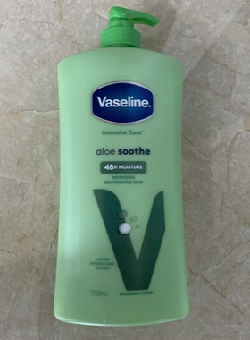 现货澳洲Vaseline凡士林Intensive Care Body芦荟舒缓乳液750ml