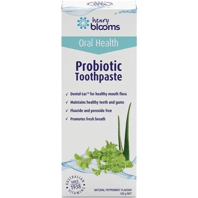 澳洲Henry Blooms Probiotic Toothpaste Peppermint 牙膏100g