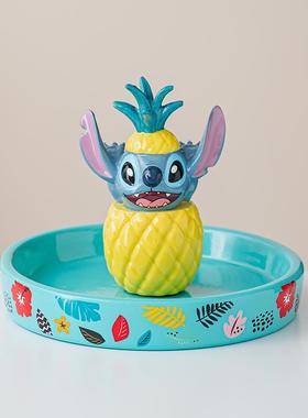 迪士尼正版史迪仔首饰盘儿童房家居装饰摆件钥匙置物送礼礼品