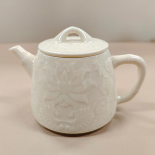 仿古泥手工浮雕玉瓷石瓢壶西施壶家用单壶泡茶壶茶壶茶具