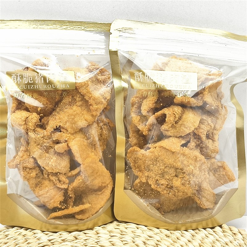 新日期艺哒酥脆猪肉渣80g/袋椒盐味香辣味油炸肉制品下酒菜