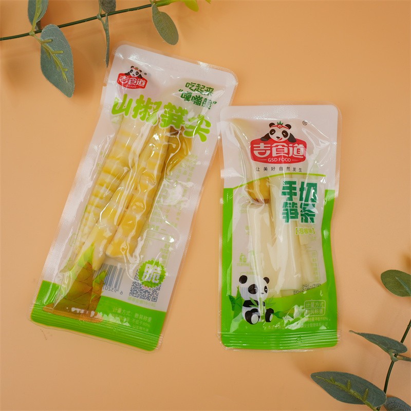 新日期吉食道泡椒味手切笋条山椒笋尖脆笋开袋即食解馋解腻休闲小图片