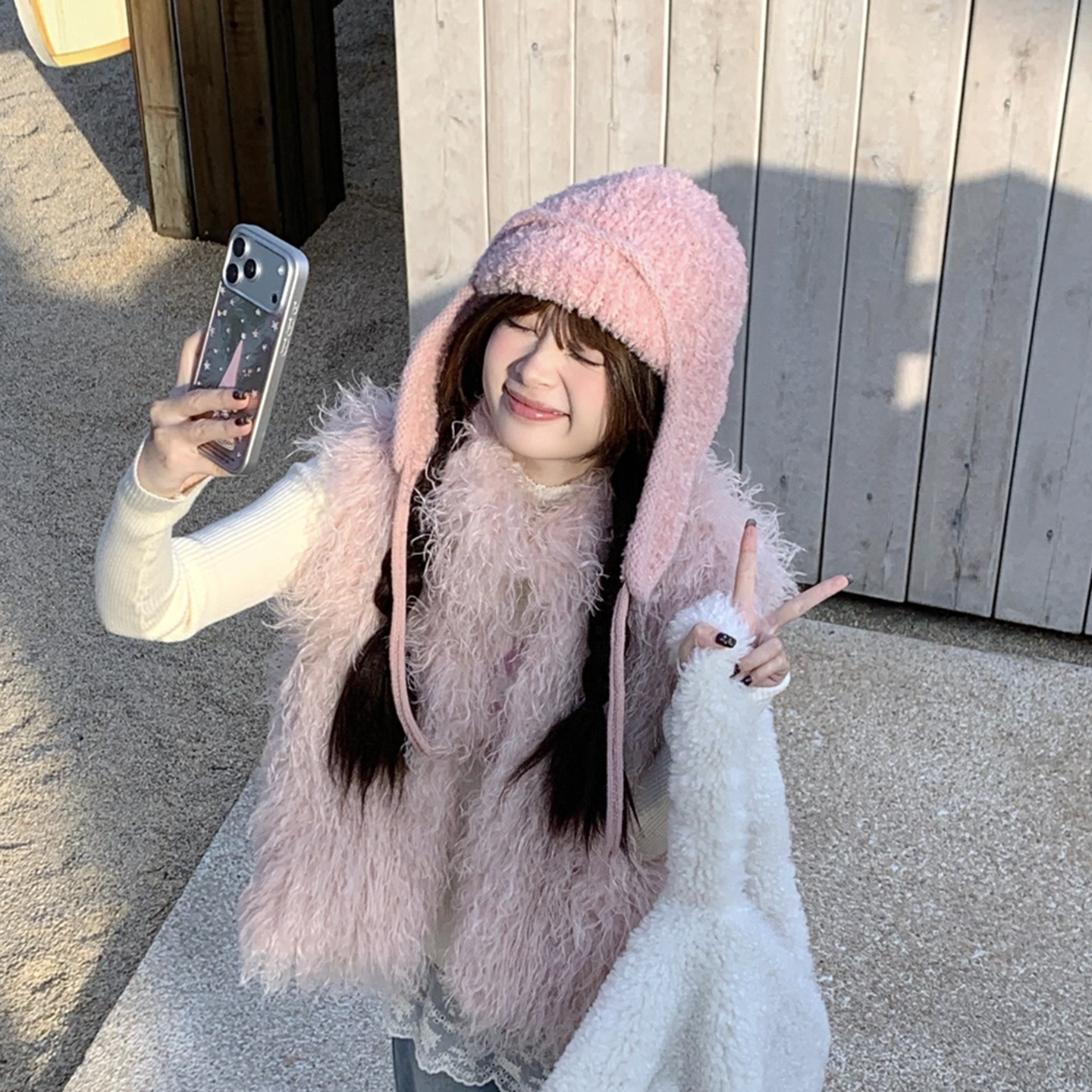 韩系大头围毛绒保暖护耳雷锋帽女秋冬户外防寒针织帽子飞行帽ins,服饰配件/皮带/帽子/围巾,帽子,淘宝优惠券,粉丝福利购,淘宝优惠卷