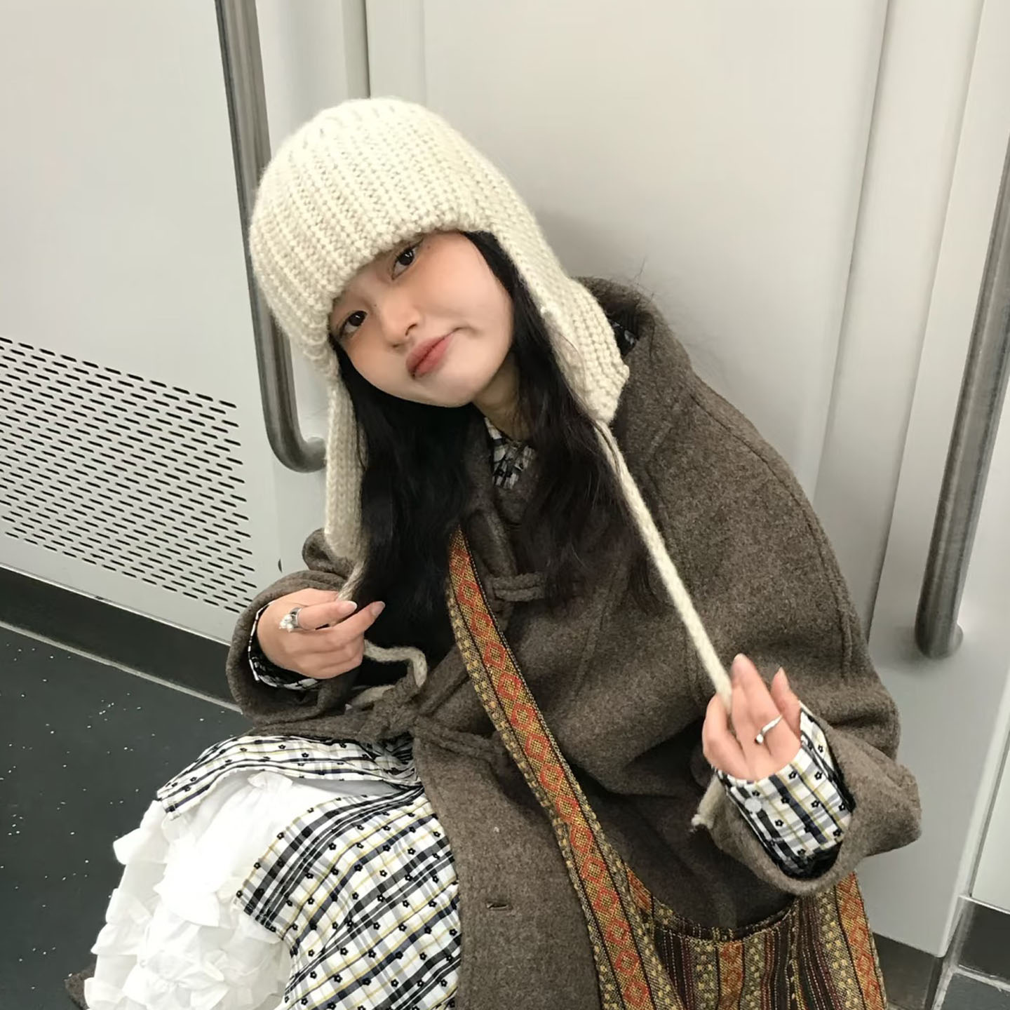 针织毛线帽秋冬保暖护耳帽雷锋帽