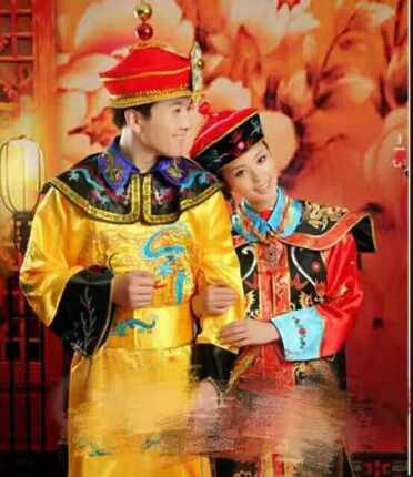 【出租】皇帝皇后阿哥太监格格服小品年会演出服装