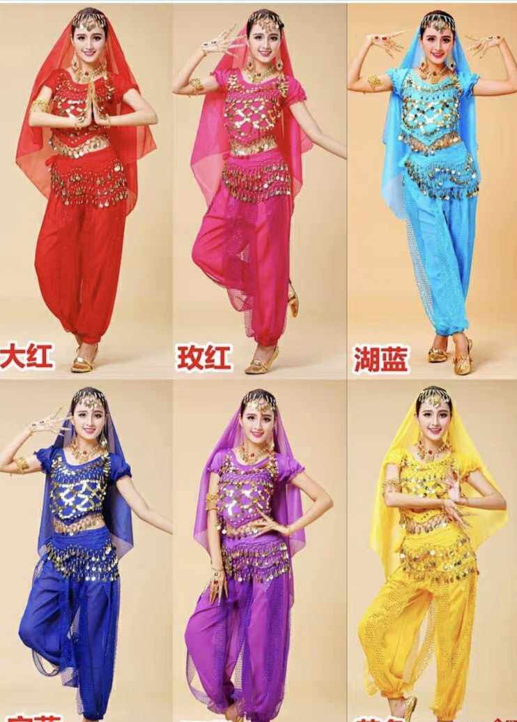 练功服年会表演印度舞