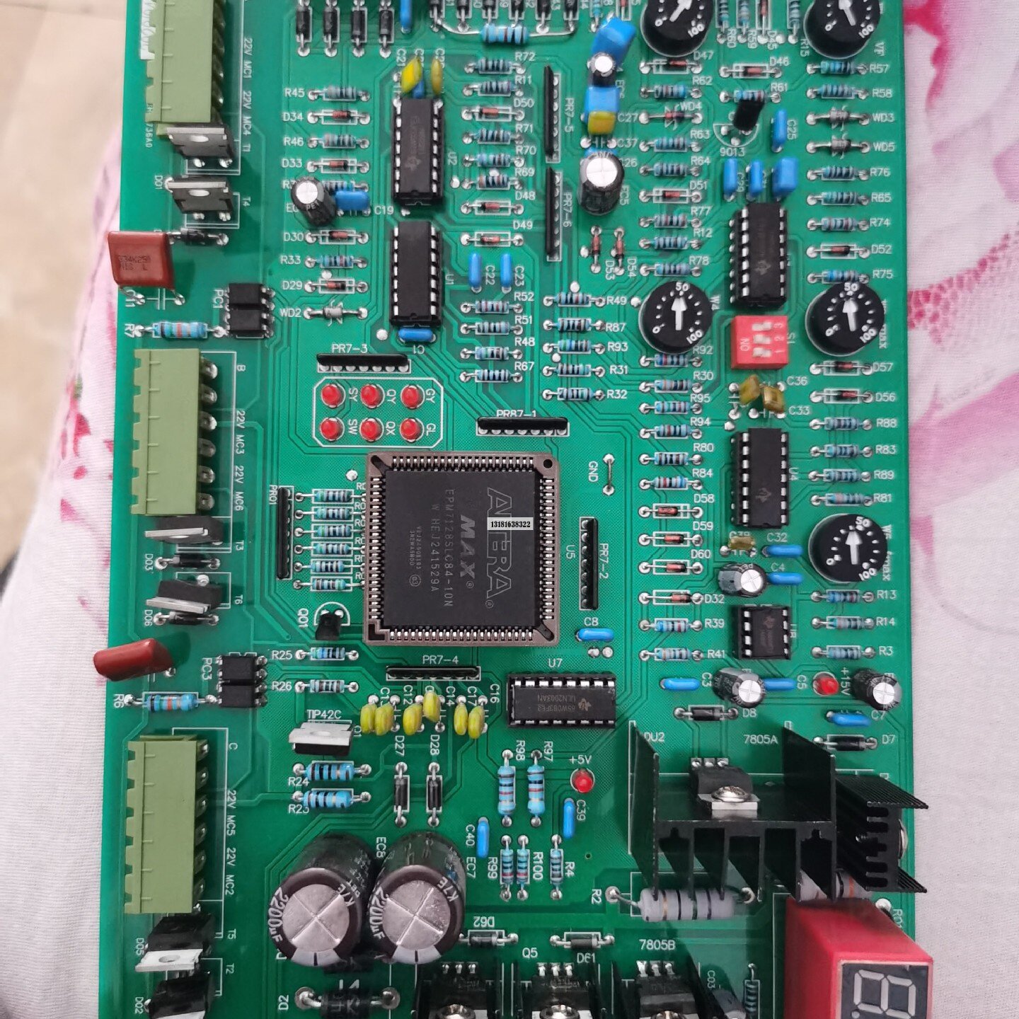 适用于中频炉控制板电脑板配件MPU-6JF_S线路板6脉变压器板大芯片