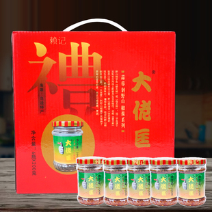 大佬匡 蒜蓉辣椒酱 韶关南雄赖记土特产 下饭酱 大老框 6瓶礼盒装