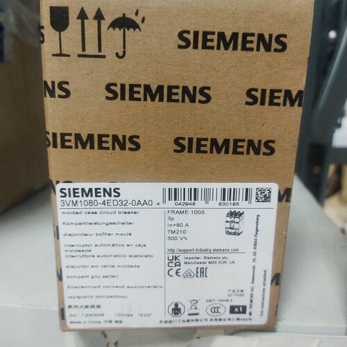议价低压断路器3VM1080-4ED32-0A3VM1080-4ED323VM1080