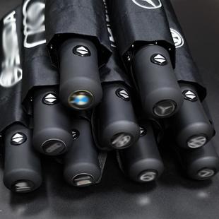 奔驰雨伞车标伞宝马奥迪折叠伞黑胶防晒遮阳伞雨伞定制4S店广告伞