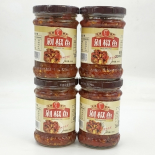 潇水缘 双牌剁椒鱼200gX4瓶 湖南辣味下饭菜 永州特产