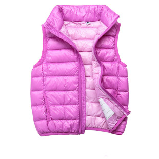 春秋冬新款儿童轻薄款羽绒马甲背心宝宝男童女童外套中大童坎肩