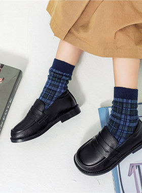 儿童女童黑色英伦真皮单鞋男童2026新春秋款宝宝皮鞋校园潮鞋橡胶