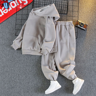 儿童装男童春装套装2026新款大童春秋款渐变卫衣运动服帅气时髦