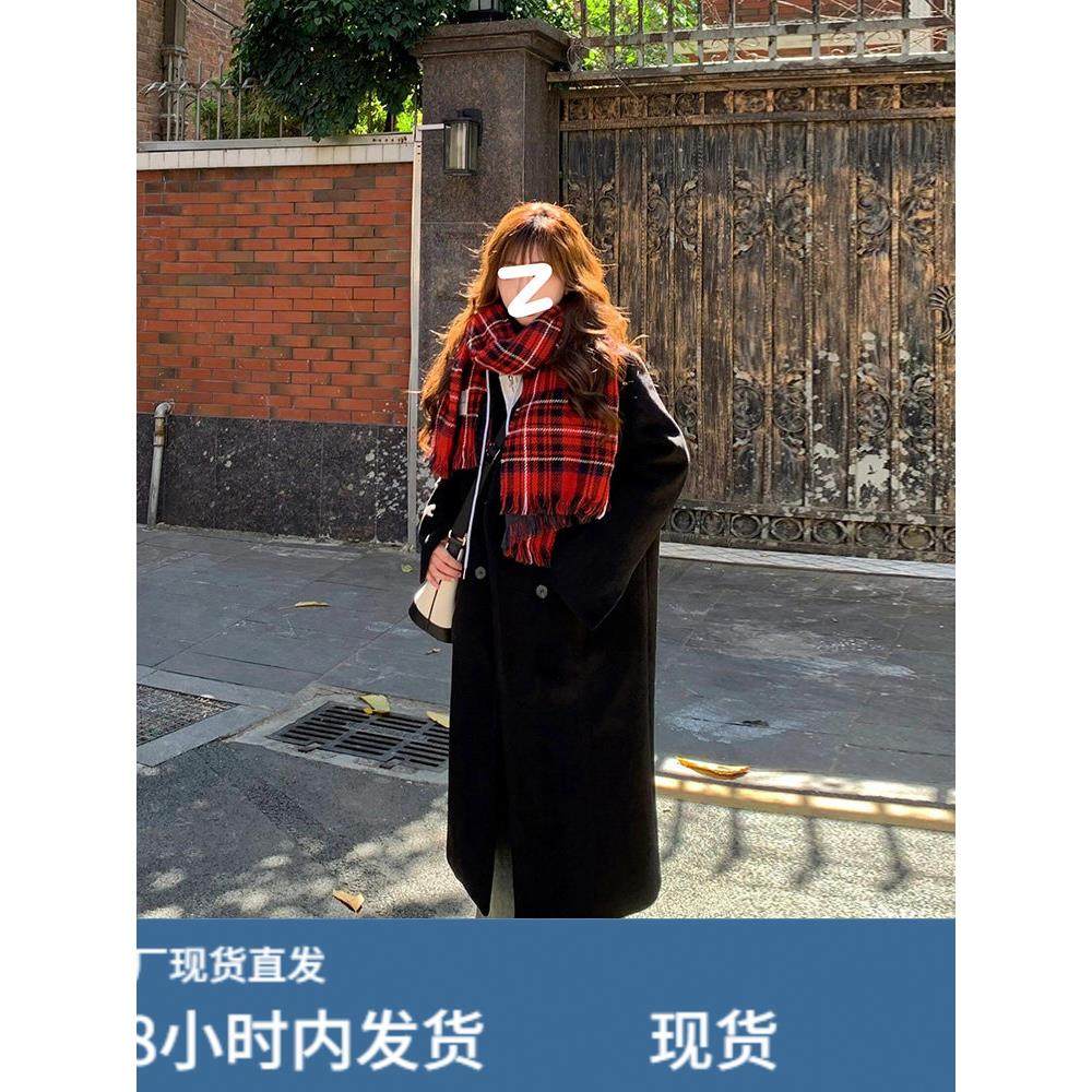 高级感赫本风黑色呢子大衣女羽绒内胆秋冬韩系小个子加厚毛呢外套,运动/瑜伽/健身/球迷用品,广场舞套装,淘宝优惠券,粉丝福利购,淘宝优惠卷