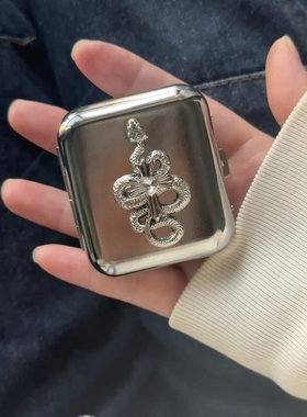 【inmo因莫】便携mini银蛇烟灰缸 可收纳也是药盒