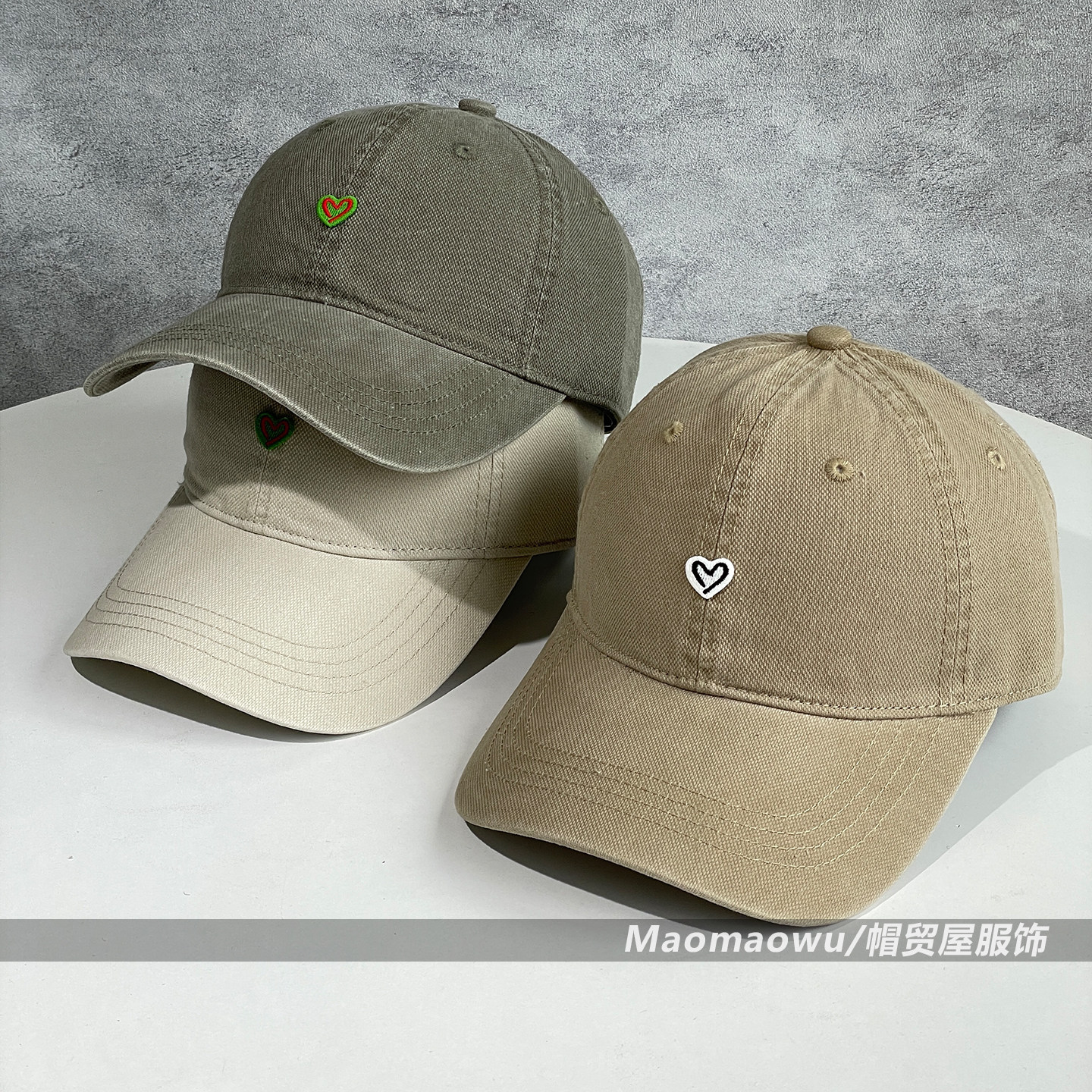 高品质软顶刺绣显脸小棒球帽
