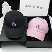 新款 字母刺绣棒球帽男女百搭软顶鸭舌帽休闲高品质遮阳帽 软顶韩版