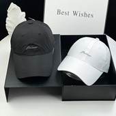 新款 加长帽檐速干棒球帽女休闲百搭户外出游遮阳防晒帽子男 春夏季