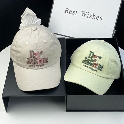 新款韩版立体刺绣字母棒球帽男女春夏百搭显脸小户外遮阳鸭舌帽子