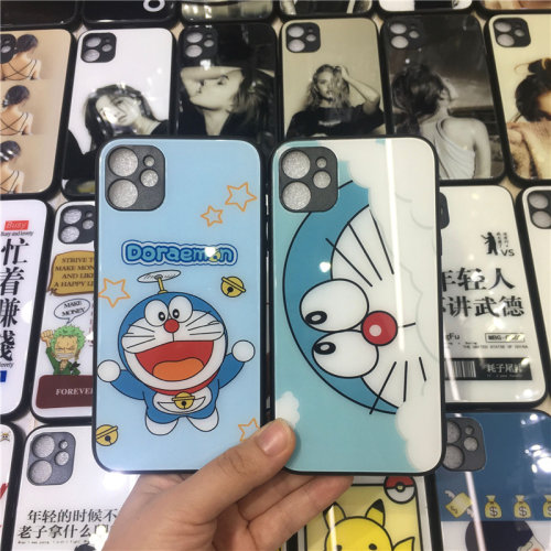 适用华为hi畅享80Pro Nova14高清玻璃彩绘Mate70精孔Pura80 畅玩70Plus卡通Magic8 荣耀400 X70i防摔手机壳