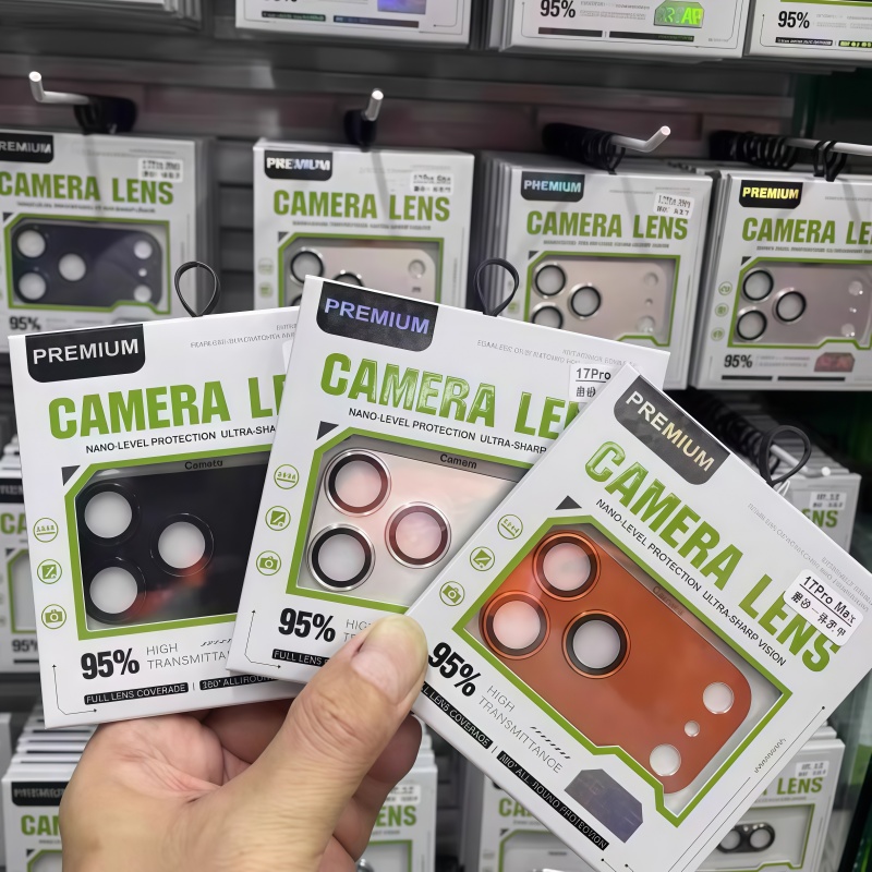 适用苹果17ProMax磨砂一体铠甲镜头膜17Pro仿原防摔后摄像头膜iPhone17 AR/AF增透防爆超高清玻璃膜新款