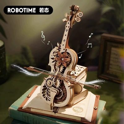 Robotime/若态木质拼装乐器