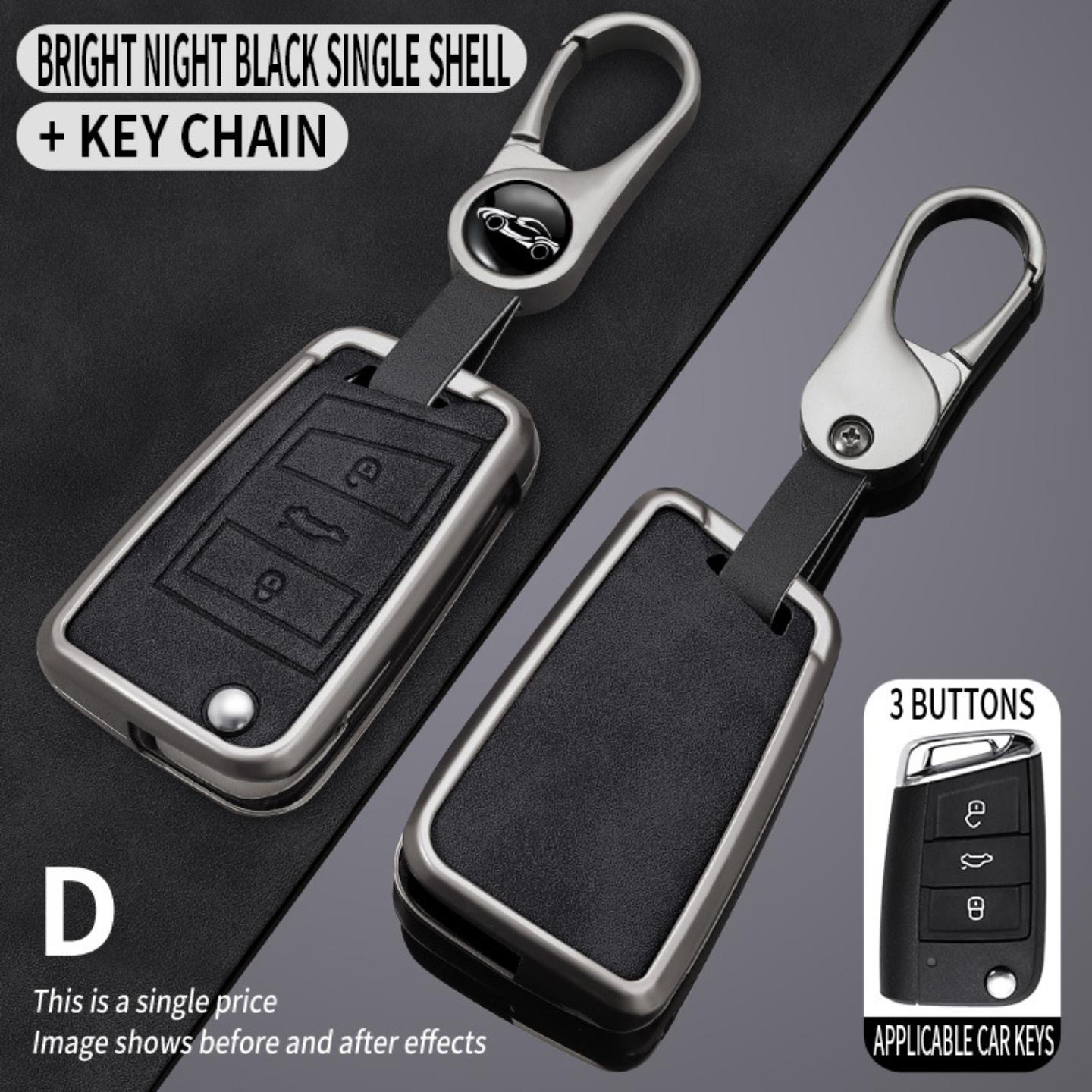 适用 新款大众途观L钥匙套17-23款途观X乚汽车适用全包壳金属扣男