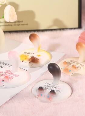 创意一滩喵喵手机支架摆件卡通懒人平板支撑办公室治愈系桌面装饰