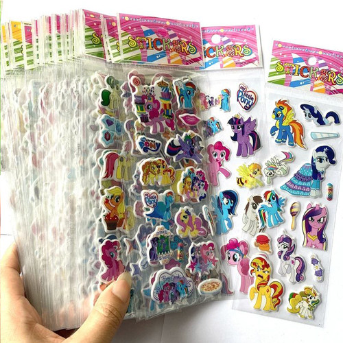 小马卡通贴纸女孩手账装饰