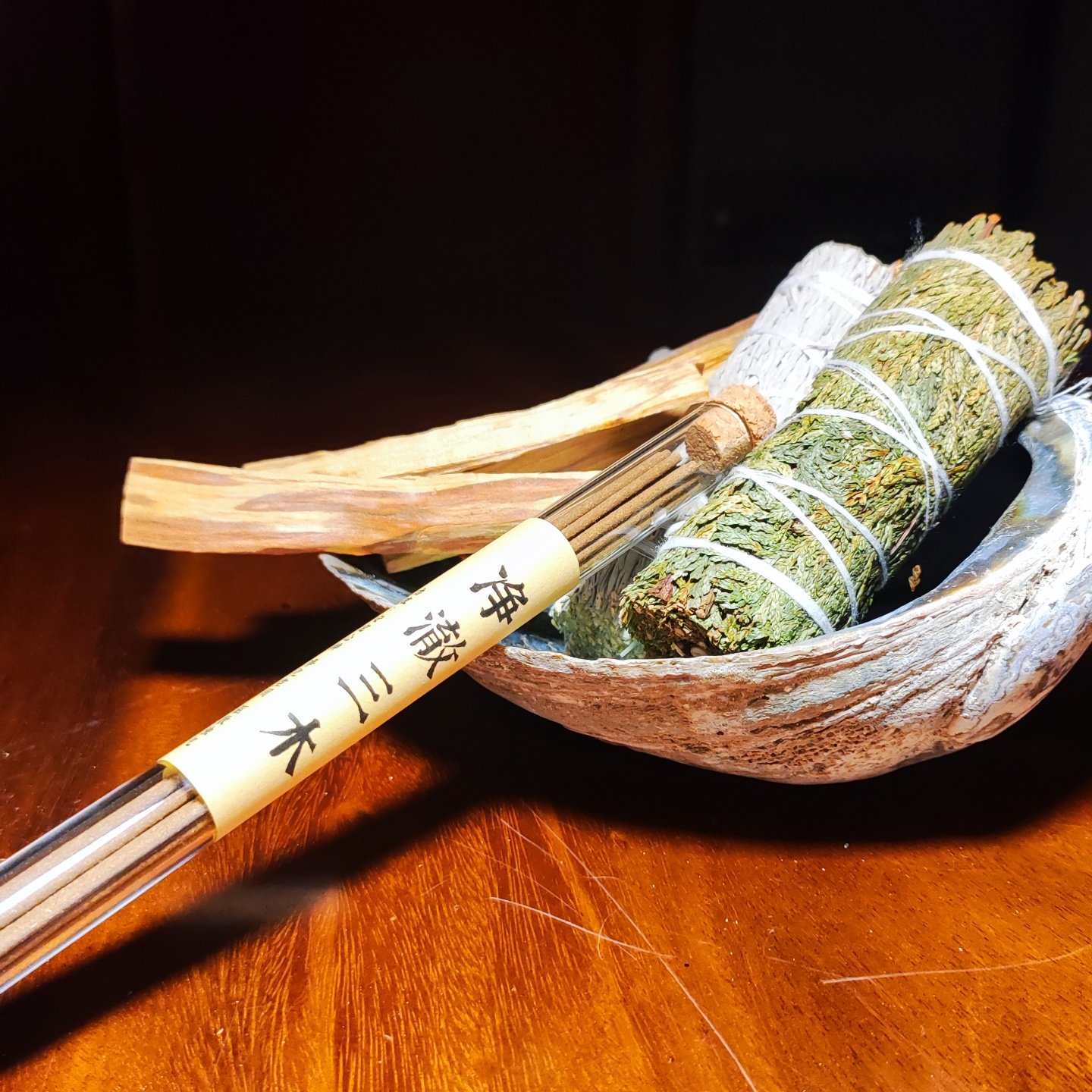 雪松线香净化舒缓放松能量