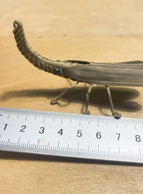 草编动物粽叶编织象鼻虫长沙非遗