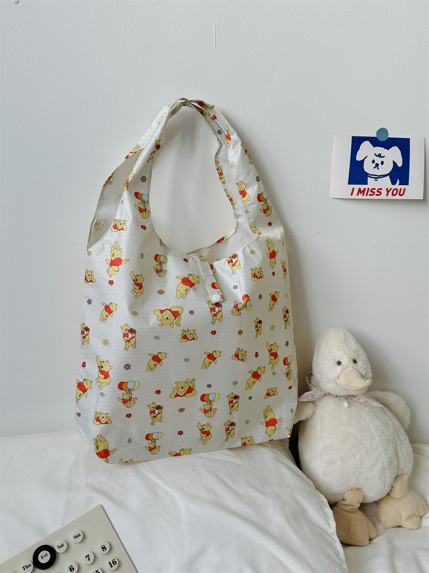 可爱维尼熊购物袋便携大容量