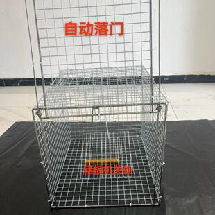 新款踏板天落笼机关滑门笼家用鸡鸽鸭猫回收养殖笼进不出自动鸟笼
