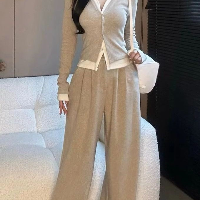 茶系穿搭一整套小个子春款女装潮