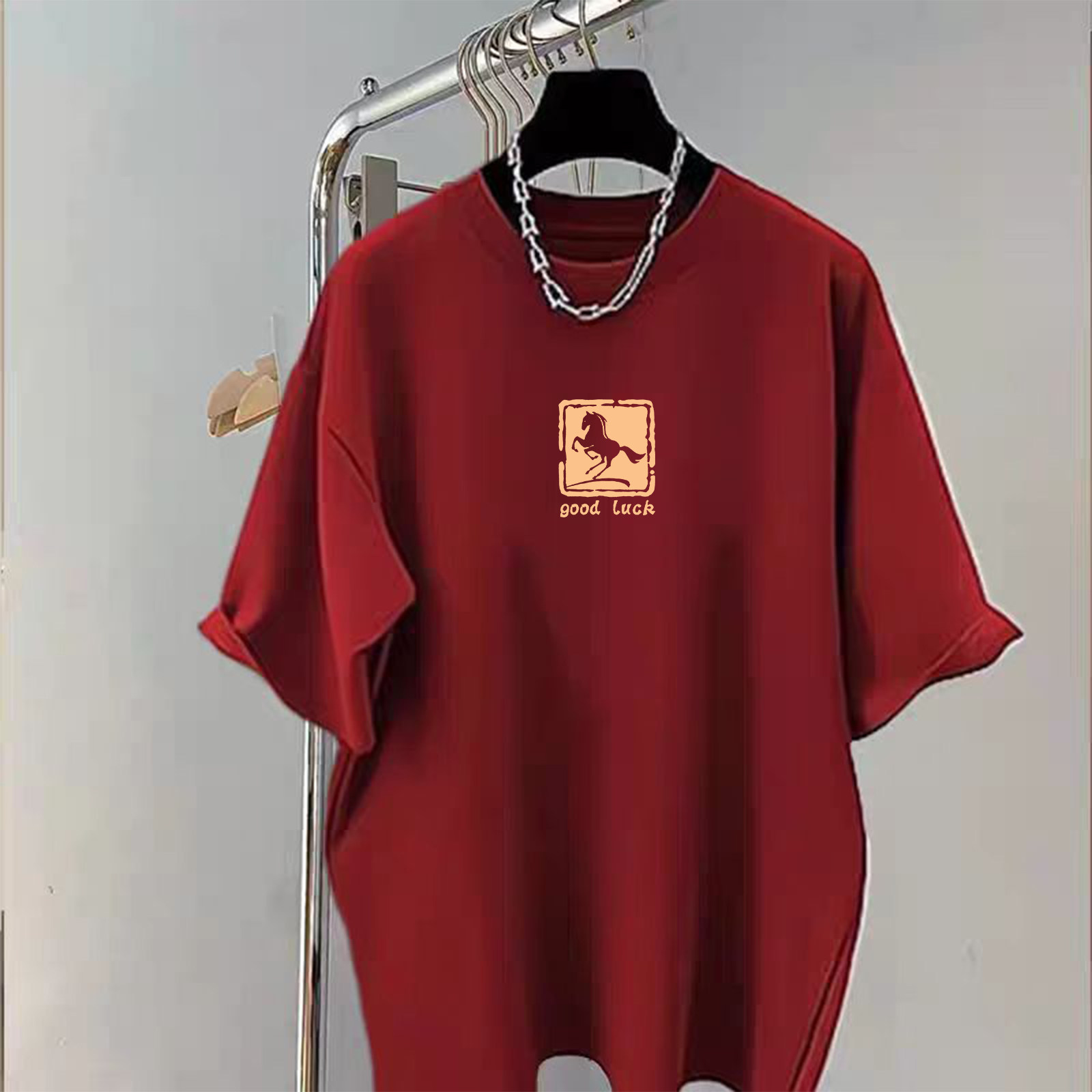 2026新款磨毛短袖t恤女中长款搭配鲨鱼裤上衣加厚款打底衫春秋季,女装/女士精品,T恤,淘宝优惠券,粉丝福利购,淘宝优惠卷