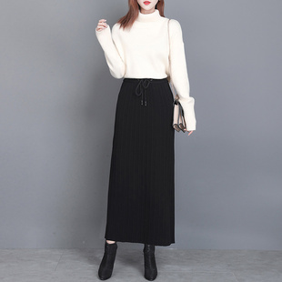 裙冬装 针织毛衣套装 两件套裙子洋气 秋冬名媛女2025新款 秋冬套装