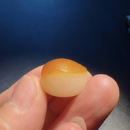 和田玉籽料勒子红皮吊坠锁骨链挂件项链配饰重5.4克尺寸17-15-13