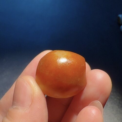 和田玉籽料勒子红皮吊坠锁骨链挂件项链配饰重15克尺寸21-21-19